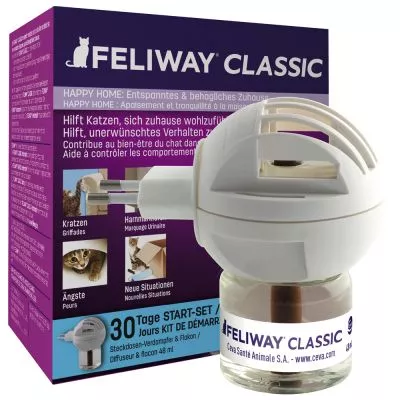 Cutie feliway classic și pulverizatorul pentru priza